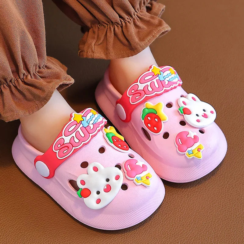 Summer Kids Slippers Sandals Children Soft