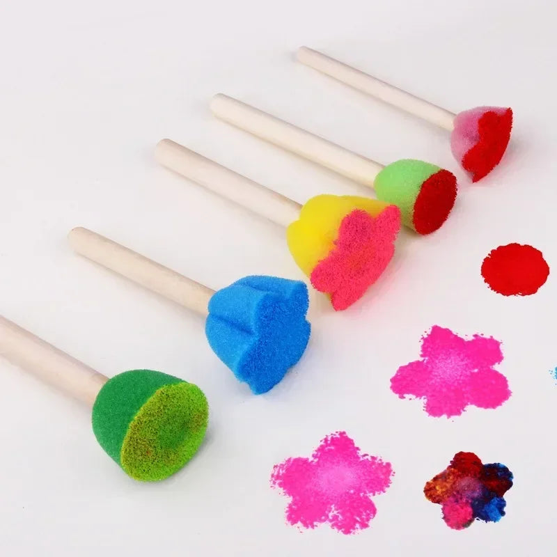 Sponge Signet Brush Kits Flower Drawing