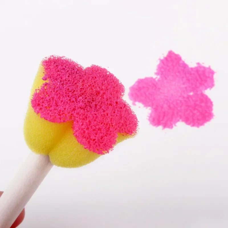 Sponge Signet Brush Kits Flower Drawing