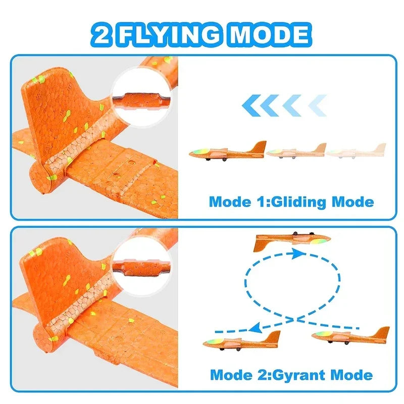 Kids Airplane Launcher Toys  Foam Glider