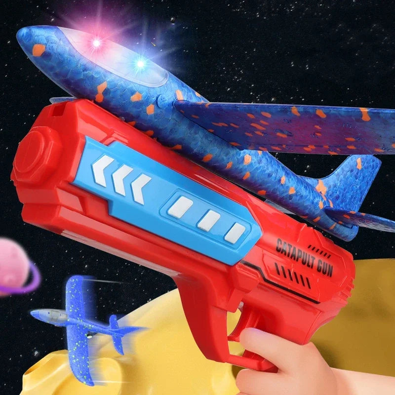 Kids Airplane Launcher Toys  Foam Glider